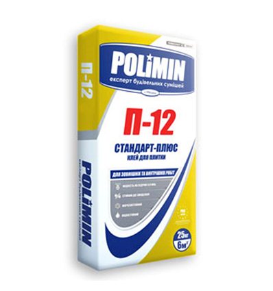 Клей для плитки Полимин П-12, 25кг