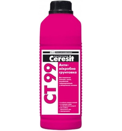 Грунтовка Церезит CT-99 с антимикробной добавкой, 1л