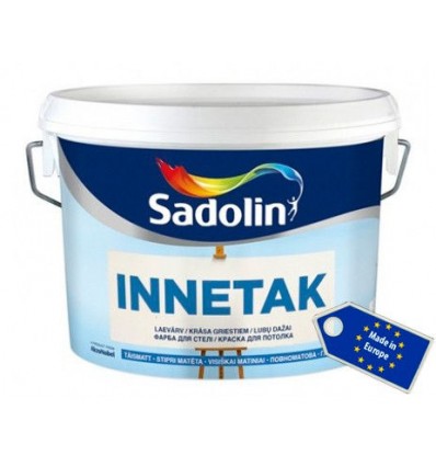 Краска Sadolin INNETAK для потолка глуокоматовая, 10л