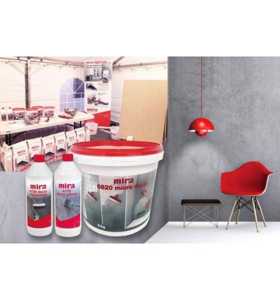 Микроцемент Мира 6820 micro decor декоративная штукатурка для стен, 3кг