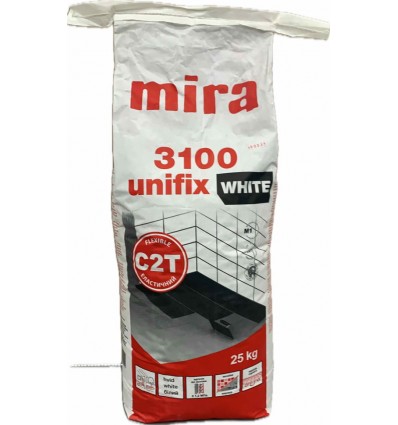Мира 3100 Унификс клей для плитки, камня Mira 3100 Unifix, 25кг