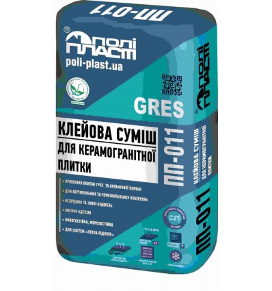 Клейова суміш для керамогранітної плитки ПП-011 GRES